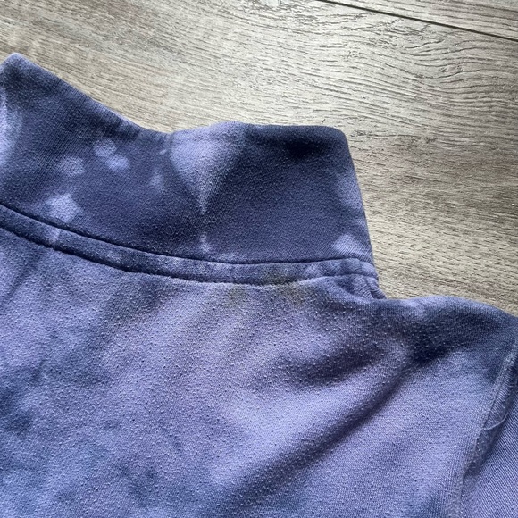 victoria’s secret ‘PINK’ quarter zip crewneck tie dye sweater - Picture 4 of 4